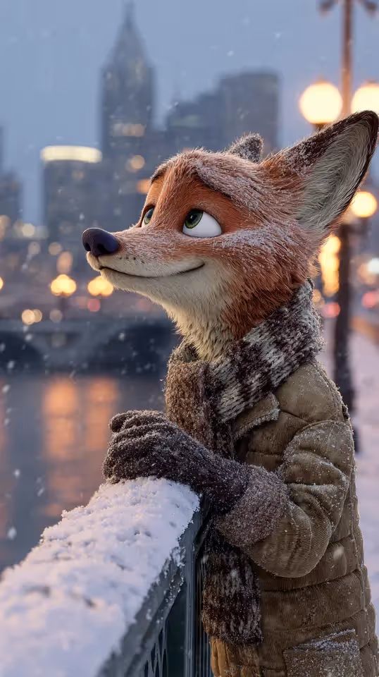 Animated Winter Portrait