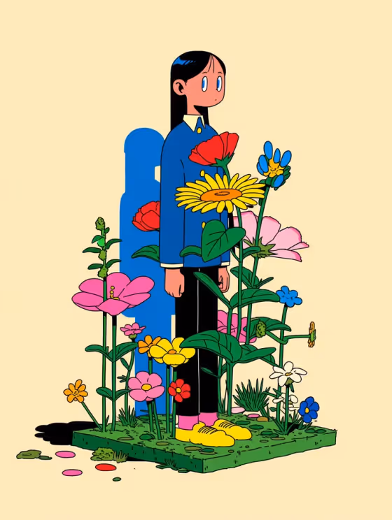Whimsical Floral Illustration