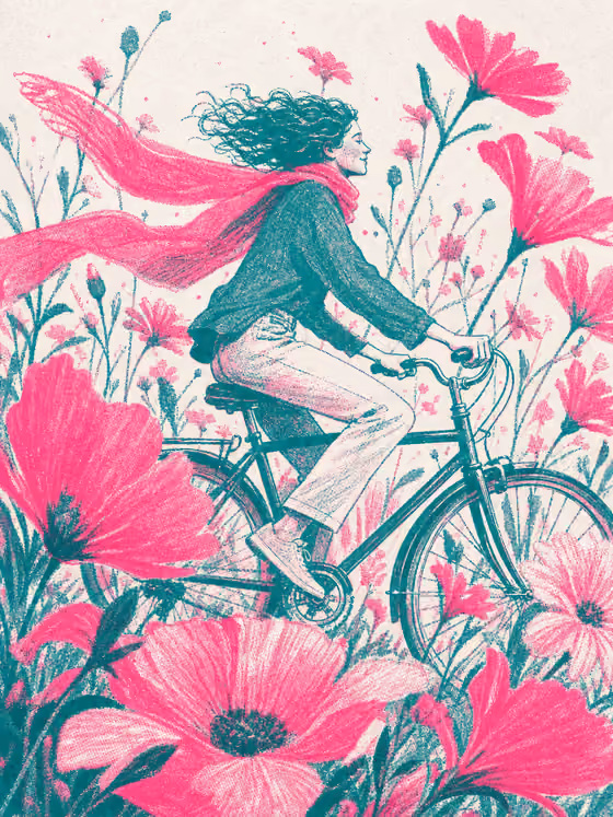 Teal-Pink Risograph