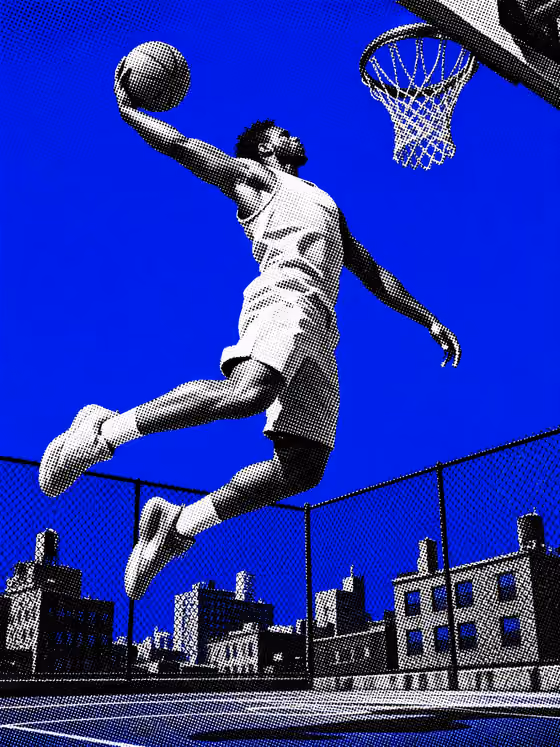 Blue Halftone