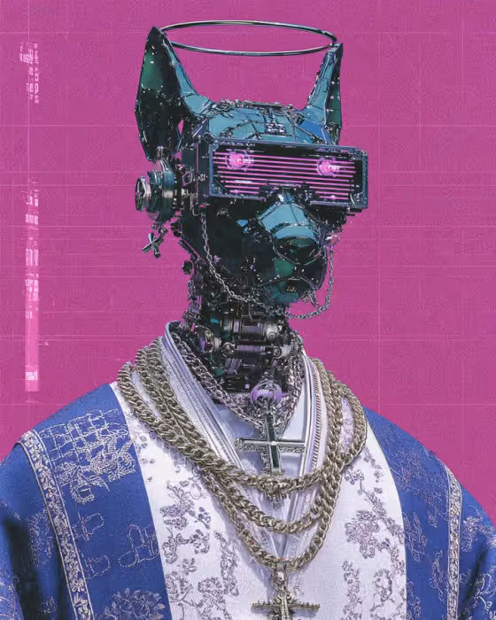 Cyberpunk Glitch Portrait