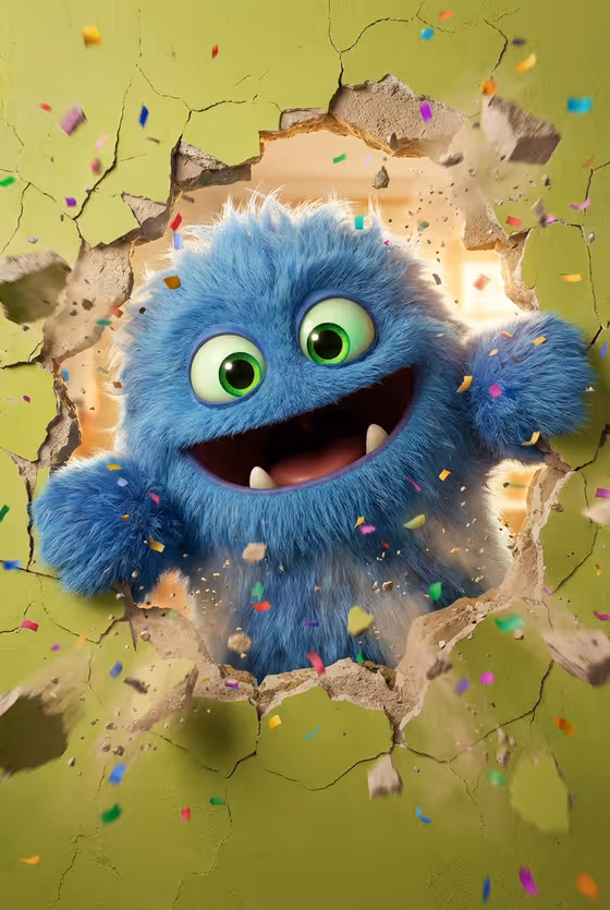Bursting Monster template result
