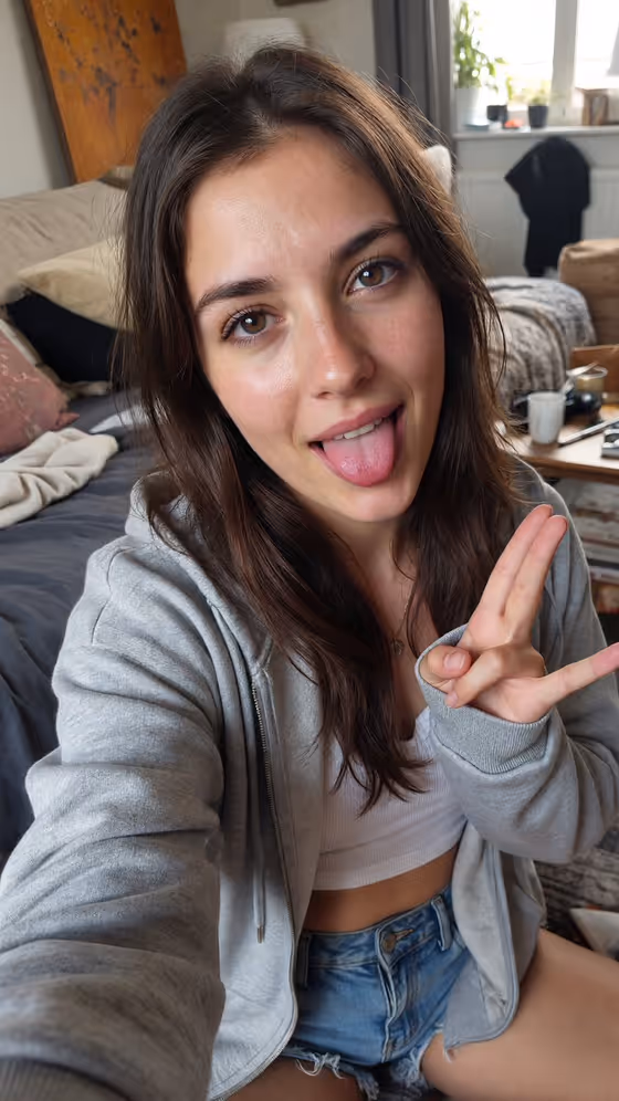 Tongue-Out Portrait template result