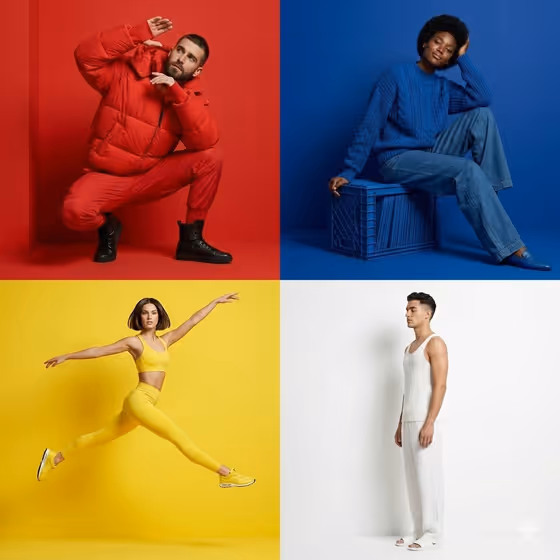 Primary Color Grid template result