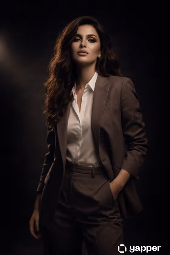 Editorial Spotlight Portrait template result