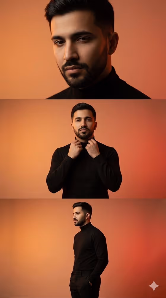 Editorial Triptych template result