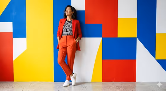 Geometric Fashion Editorial template result