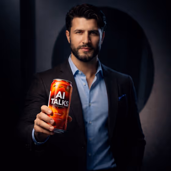 Split-Light Drink Ad template result