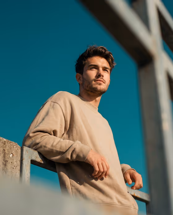 Cinematic Sky Portrait template result