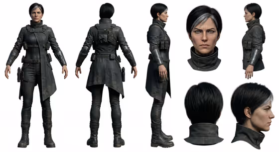 Character Turnaround Sheet template result