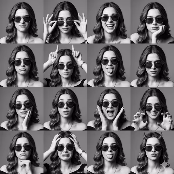 Photobooth Grid template result