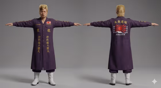 Bosozoku Model Asset template result