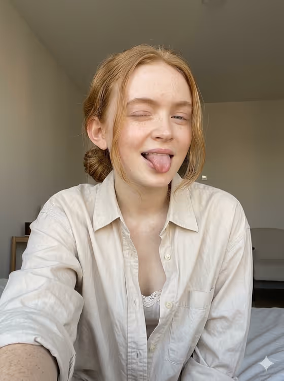Candid Wink Selfie template result
