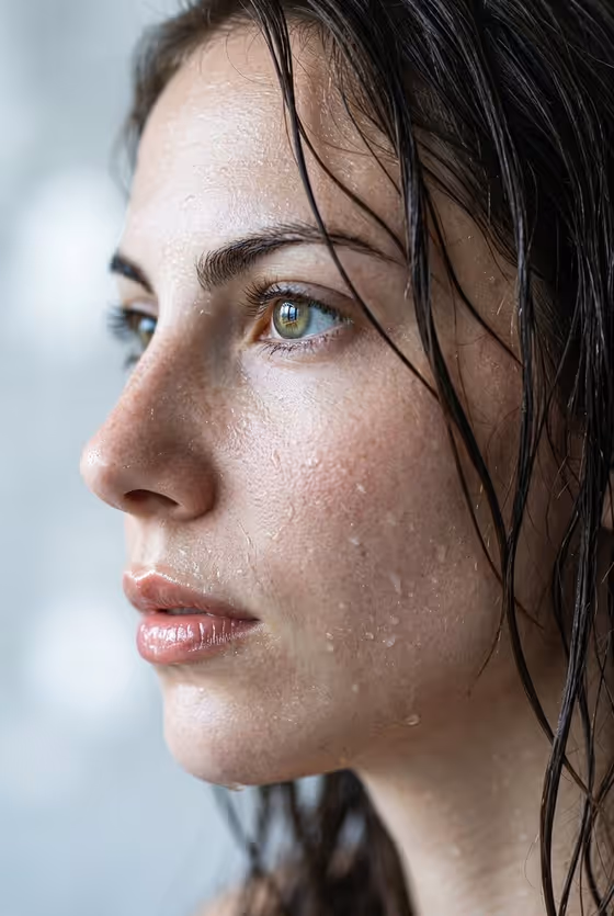 Wet Close-Up Portrait template result