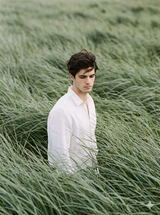Wind-Swept Field Portrait