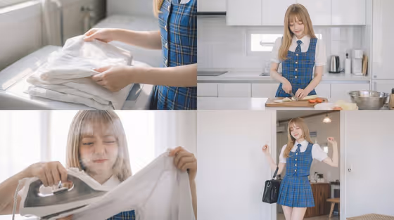 Cinematic Chores template result
