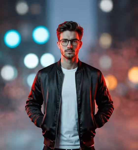 Neon Streetwear Portrait template result