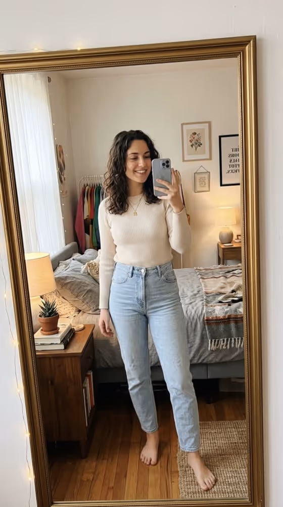 Mirror Selfie Portrait template result