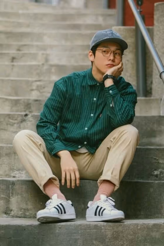 Introspective Stair Portrait