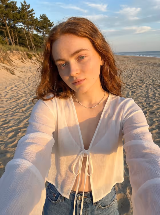 Golden Hour Selfie template result