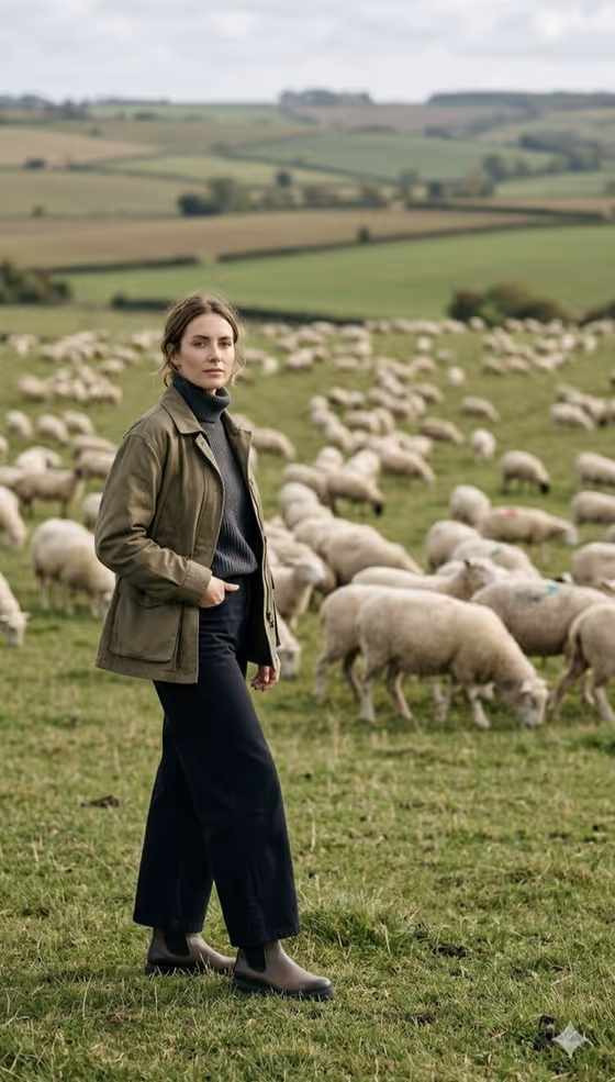 Pastoral Sheep Portrait
