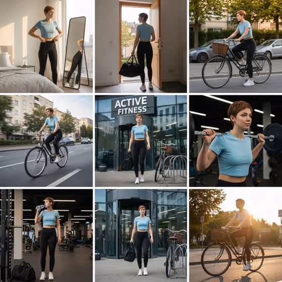 Fitness Journey Collage