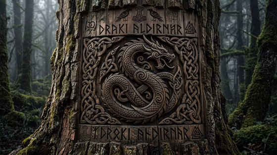 Viking Tree Carving template result