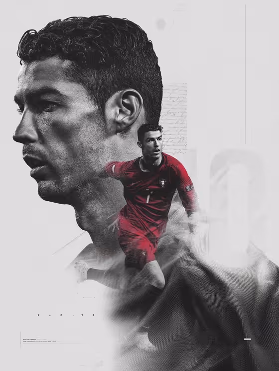 Double Exposure Athlete template result