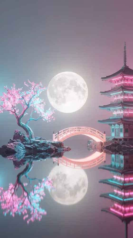 Neon Moon Islets template result