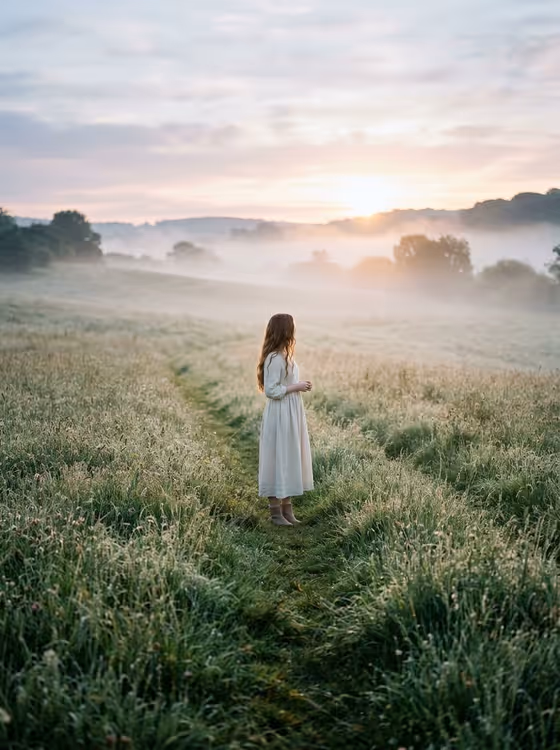 Meadow Sunrise Portrait