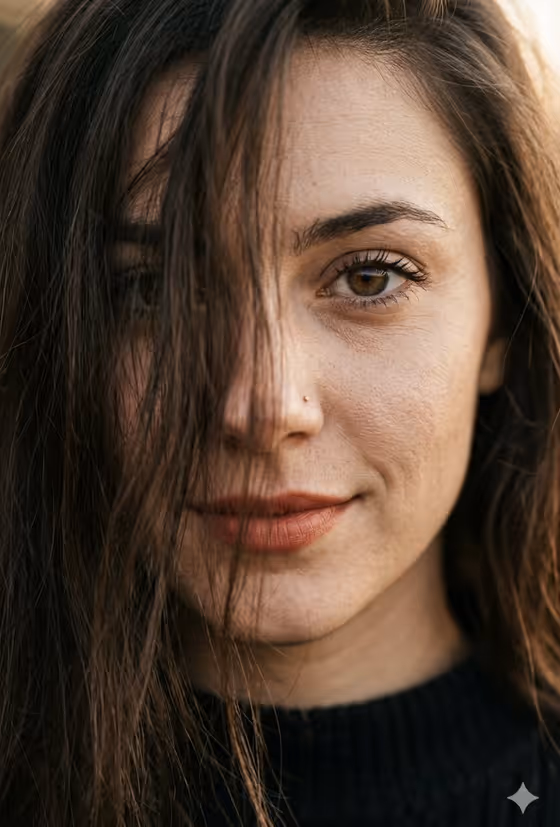 Macro Beauty Portrait template result