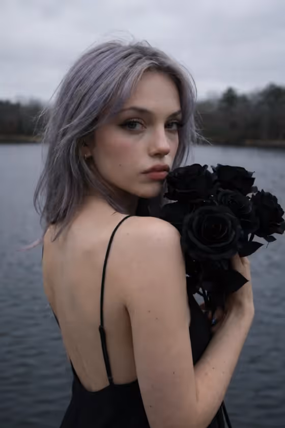 Gothic Melancholy Portrait