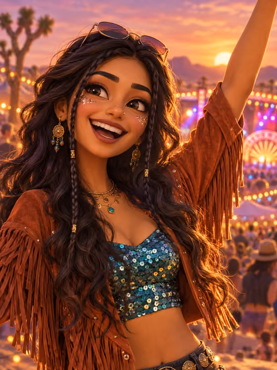 Festival Season 3D Caricature