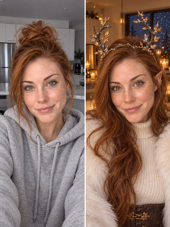 Winter Fae Glow-Up template result
