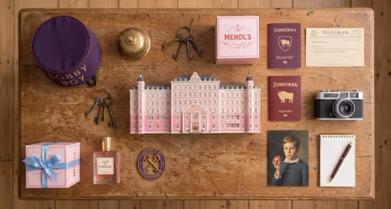 Movie Knolling Flatlay