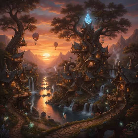 Cinematic Fantasy Village