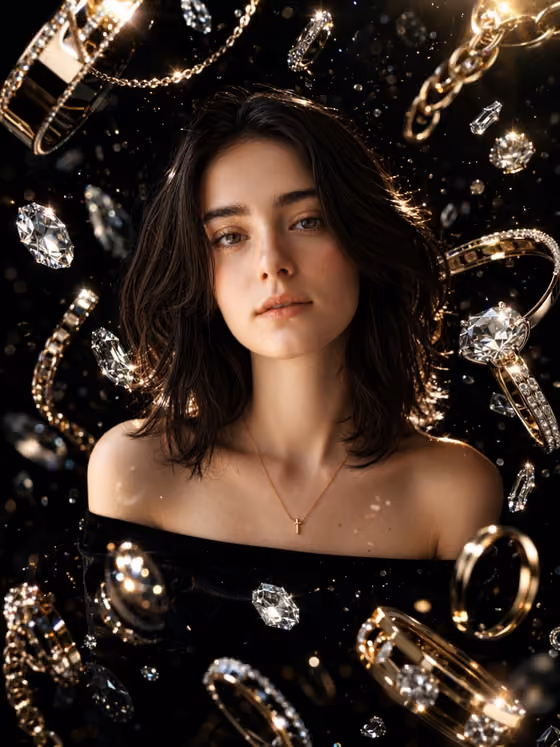 Luxury Jewelry Collage template result