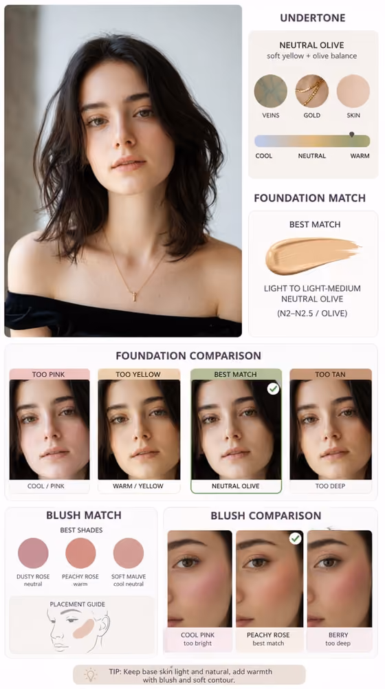 Skin Tone Makeup Match template result