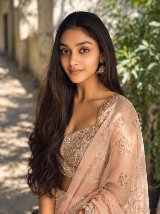 Outdoor Natural Light Saree