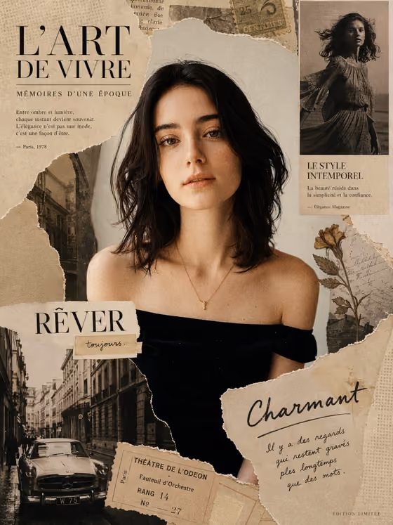 Vintage Magazine Collage
