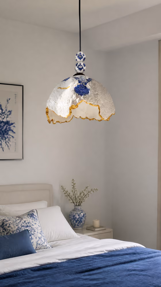 Folk Art Pendant Lamp