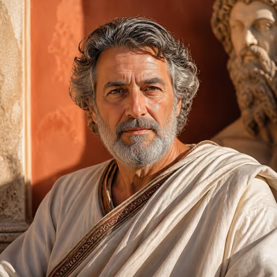Greek Philosopher Portrait