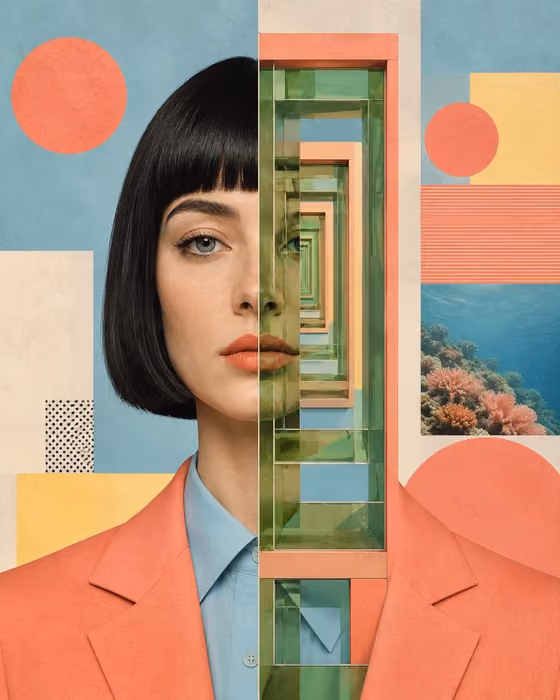 Editorial Collage Portrait