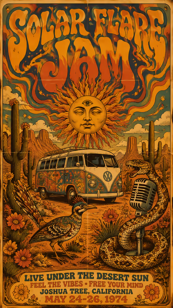 Psychedelic Jam Poster