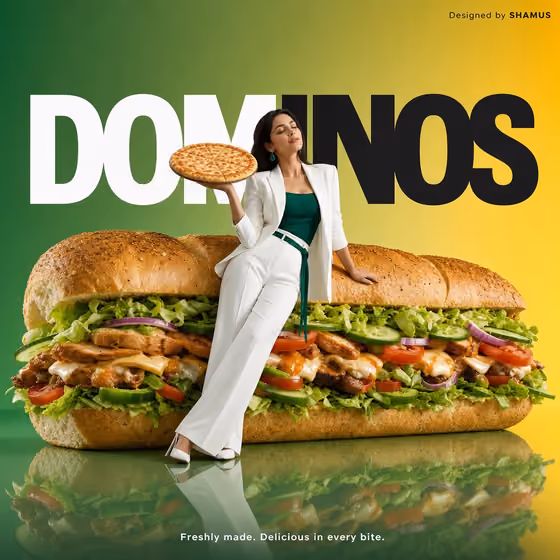 Giant Pizza Ad template result