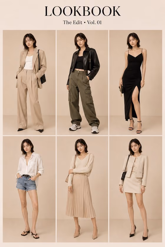 Fashion Lookbook Grid