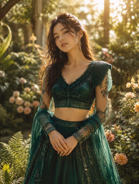 Poised Garden Portrait