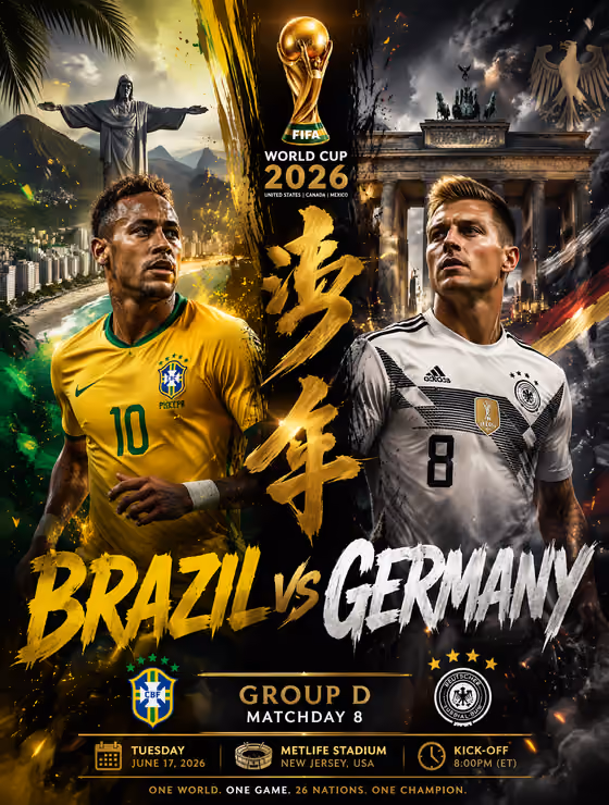 World Cup Rivalry Poster