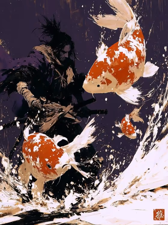 Sumi-e Warrior