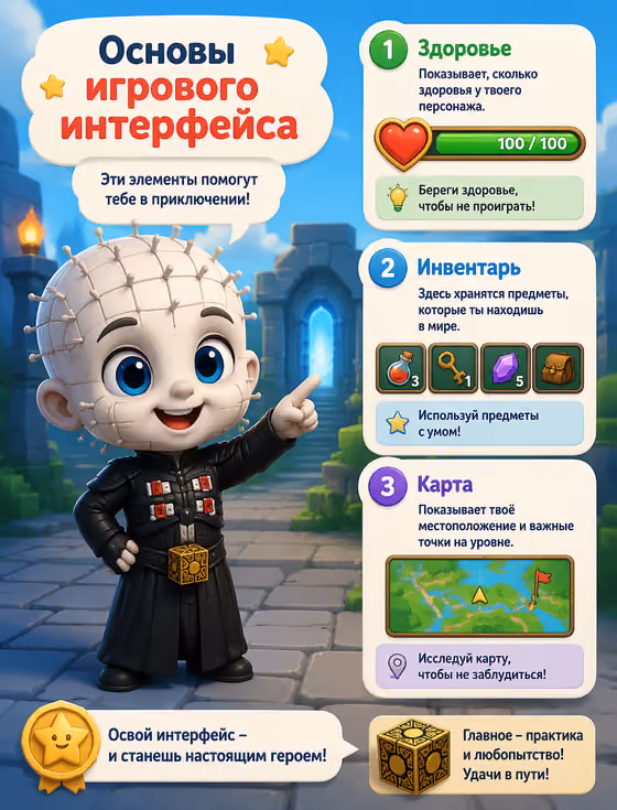 Kids Game UI Infographic